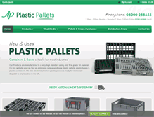 Tablet Screenshot of plasticpalletsuk.co.uk